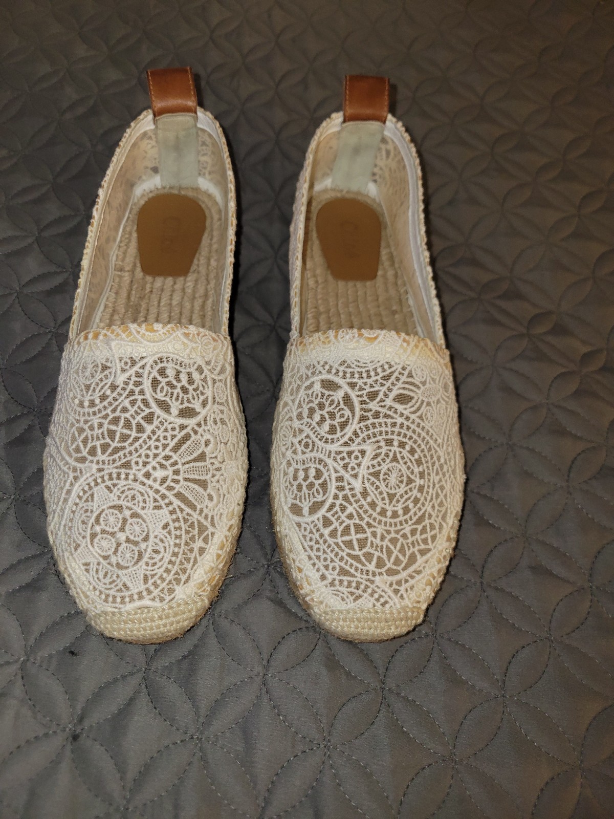 Chloe fabri lace espadrils
