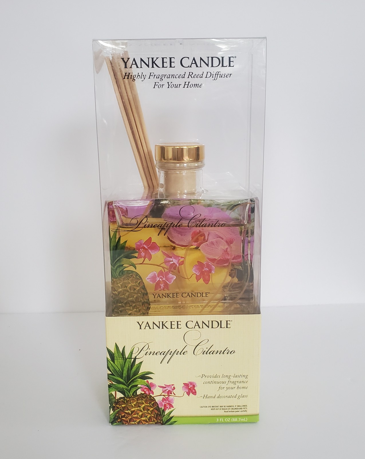 Yankee Candle Pineapple Cilantro Reed Diffuser Aromatherapy 3 fl oz NEW