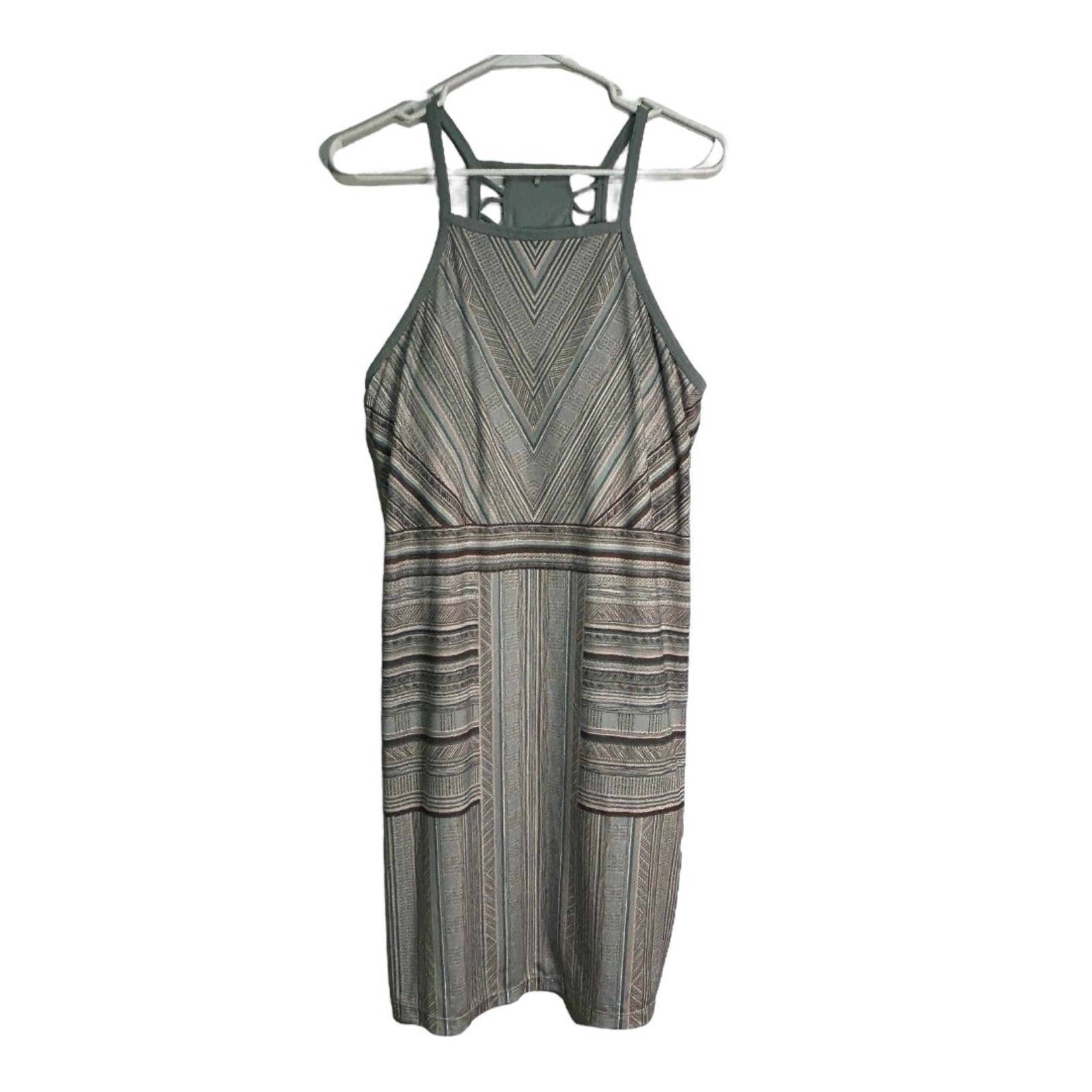 Prana Ardor Racerback Dress Agave Samba Women’s L Stretch Athletic Travel Active