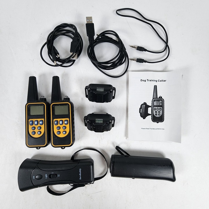 Dog Training Collar Set With Remote Control & USB Charging Cable, Barxbuddy