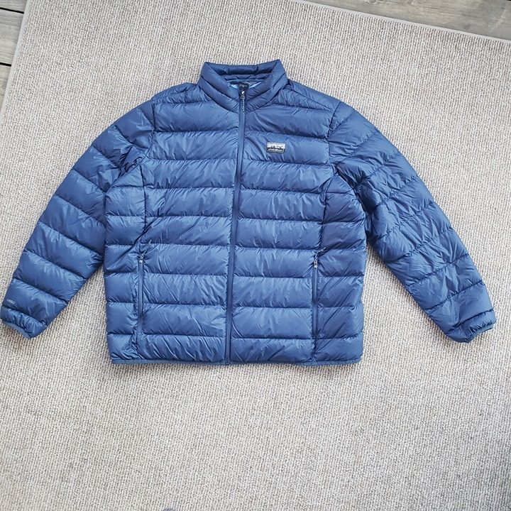 Eddie Bauer EB650 Goose Down Puffer Coat Men's XXL Blue