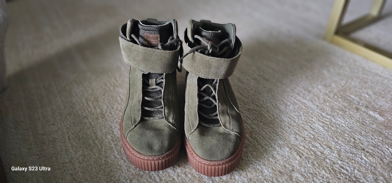 Puma boots womens green sale