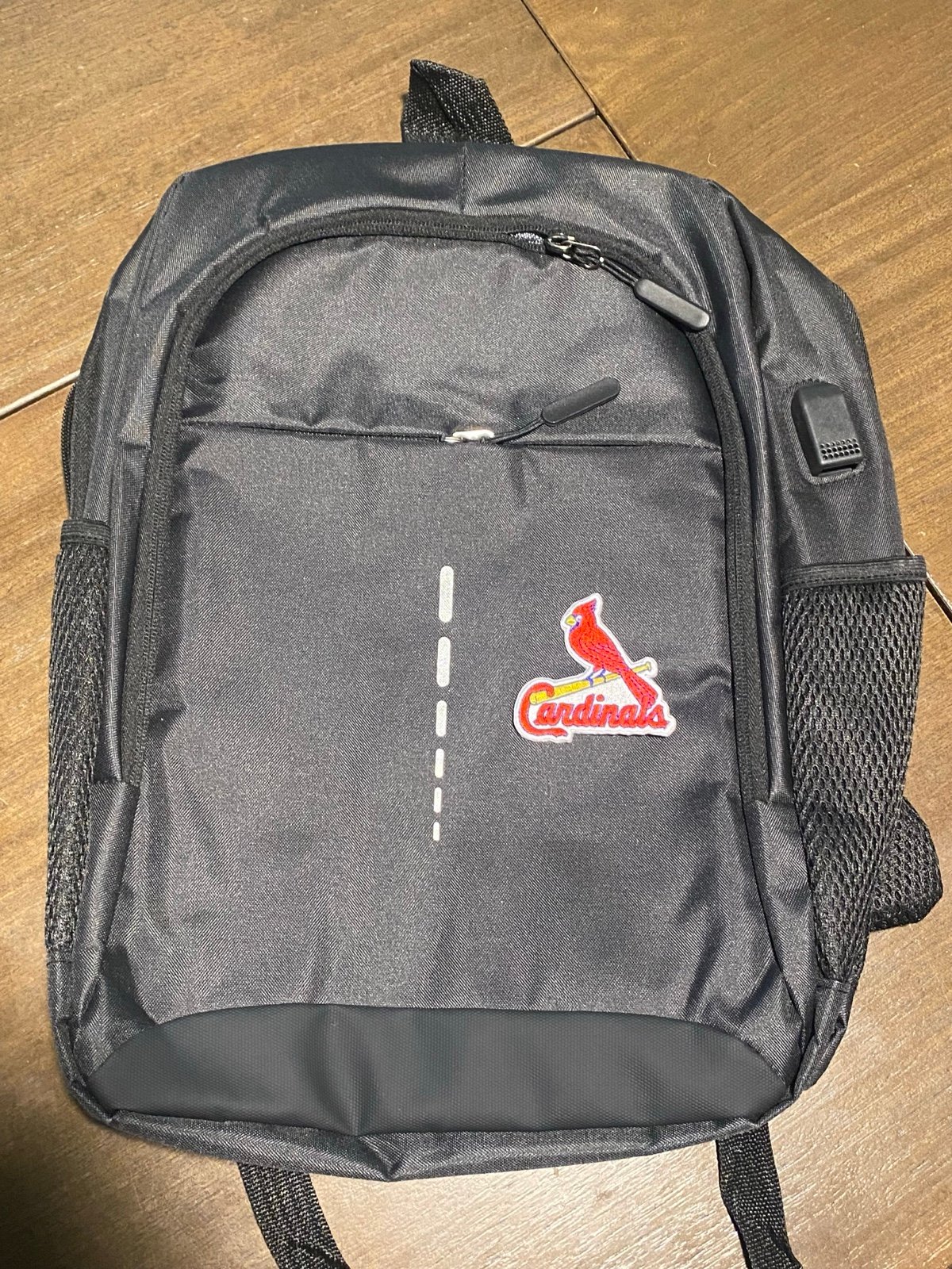 Saint Louis Cardinals Black Backpack with phone charger