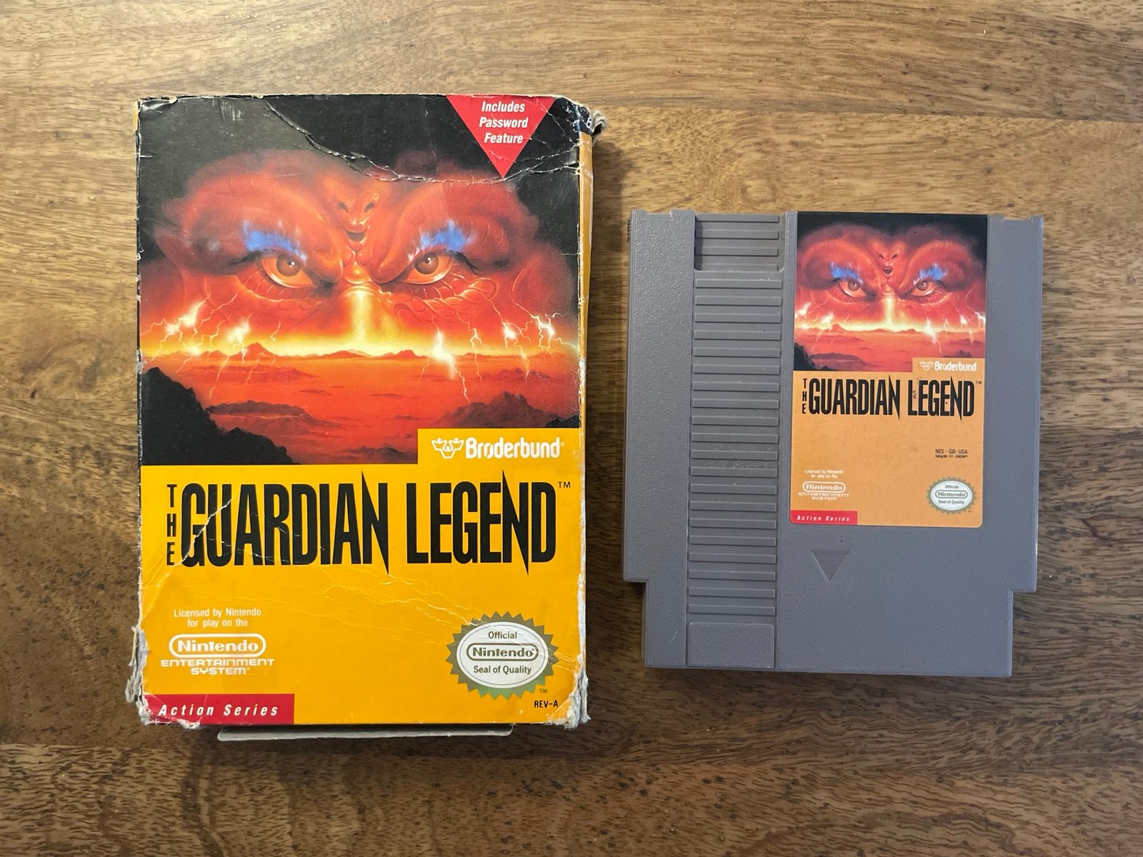 Guardian Legend Nintendo NES 1989 Game & Box Only Authentic *TESTED & WORKING*