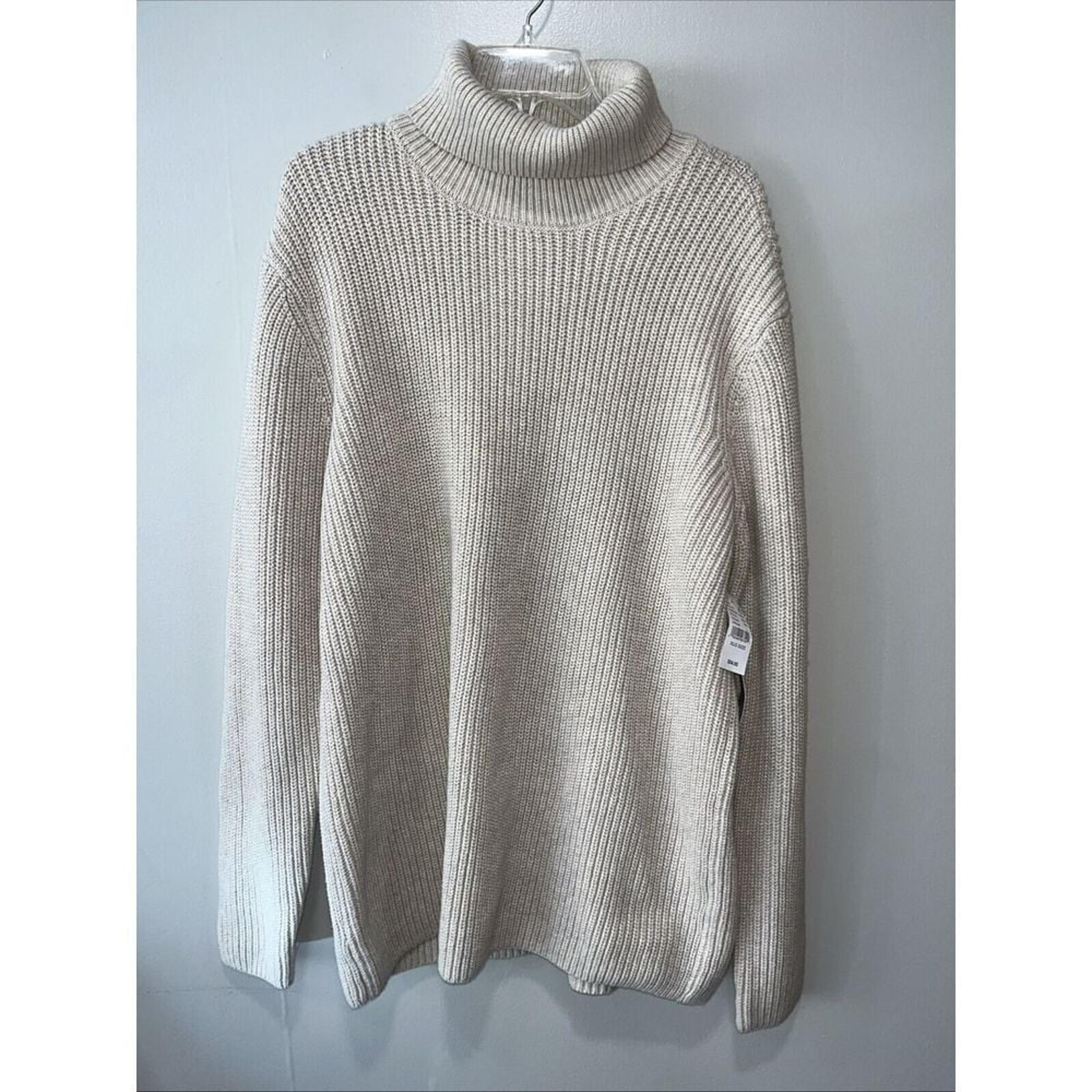 Pac Sun Modern Amusement women's turtleneck long sweater size XL beige NWT