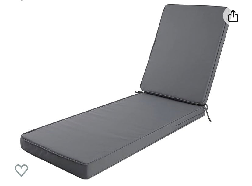PalmTall Outdoor/Indoor Water Resistant Chaise Lounge Cushion