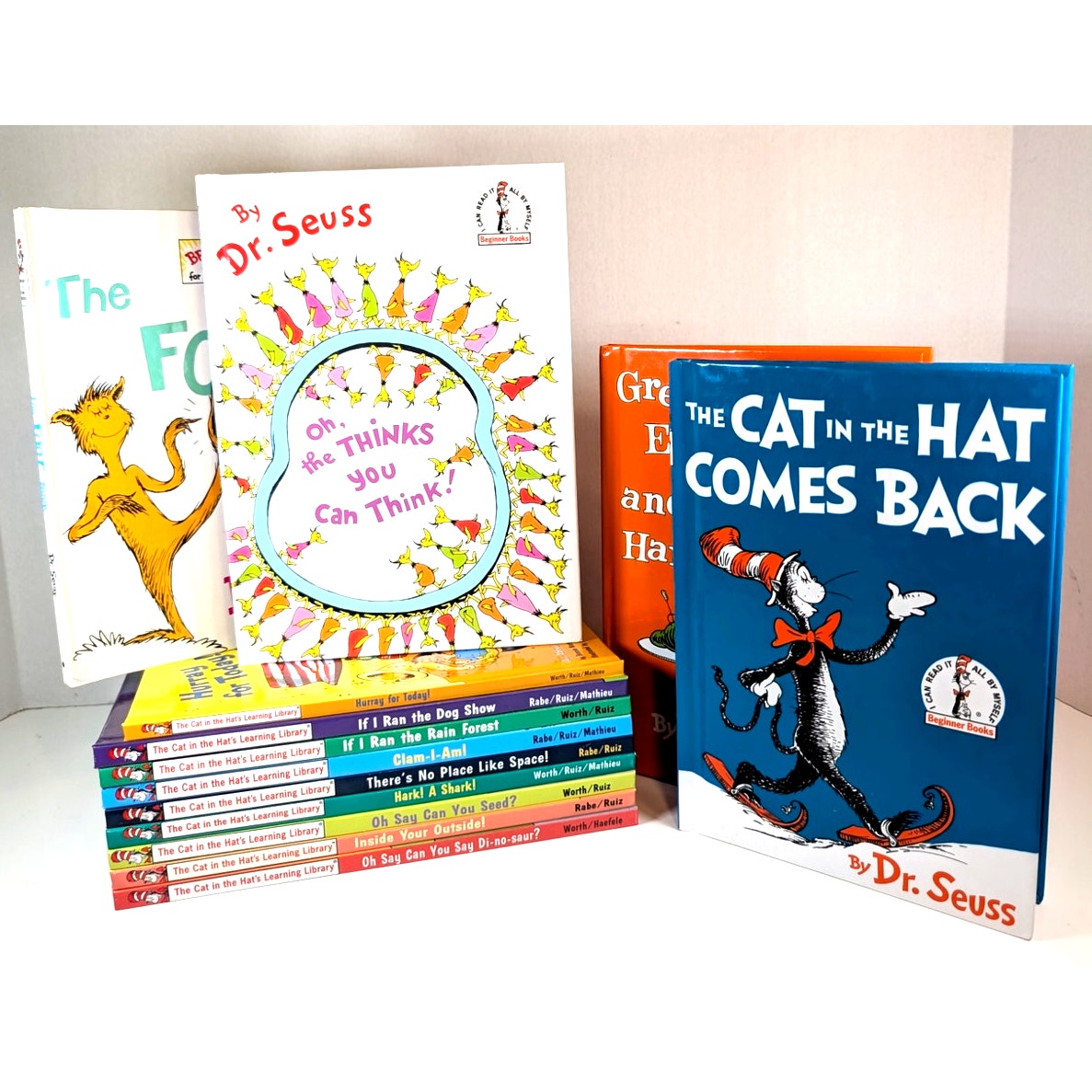 Lot of 13 Dr. Seuss: Cat in the Hat Learning Library + Beginner Books Series HC