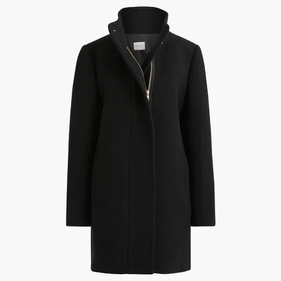 J. Crew Mercantile Black City Coat Size 10