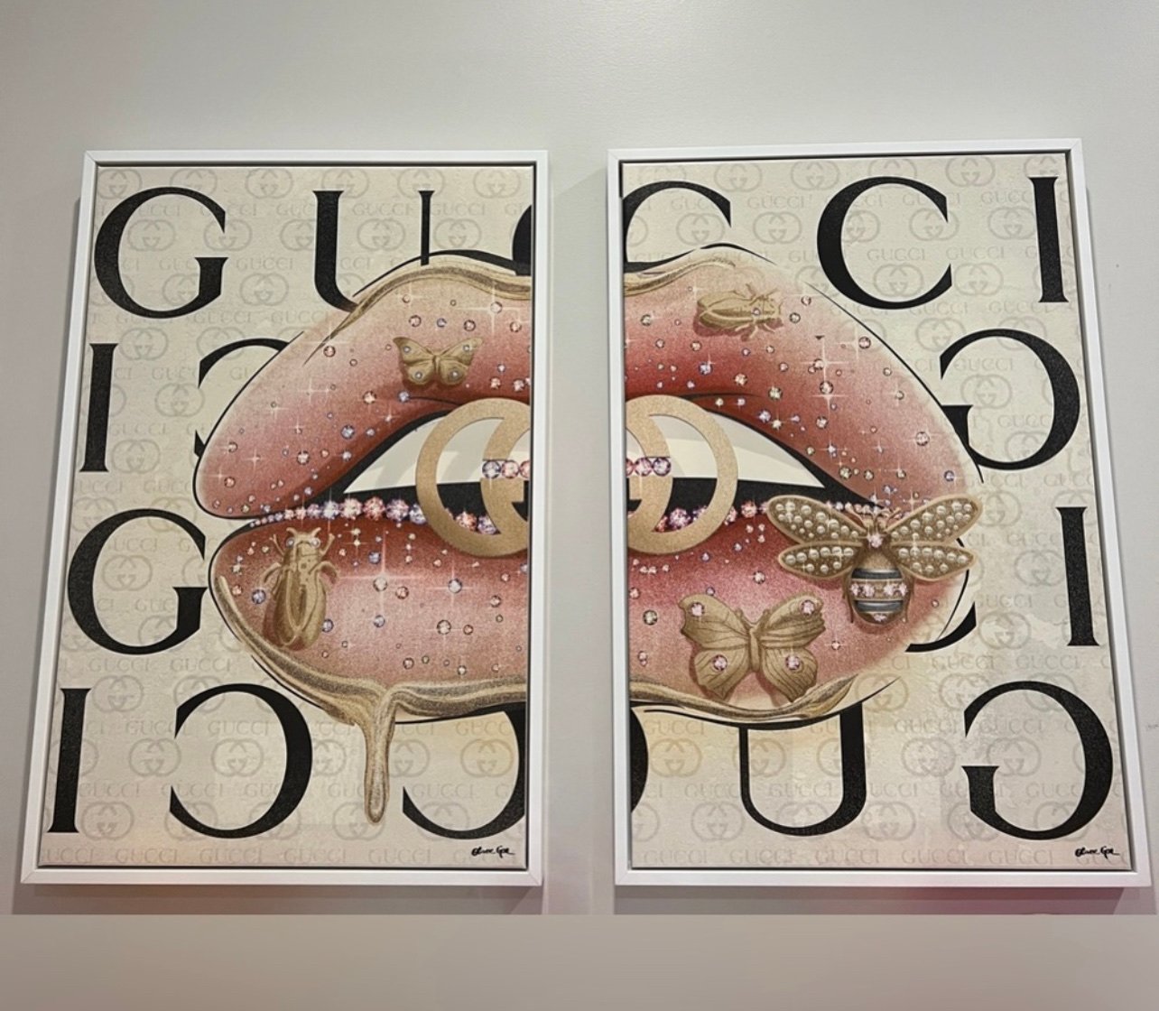 Oliver gal haute down framed canvas