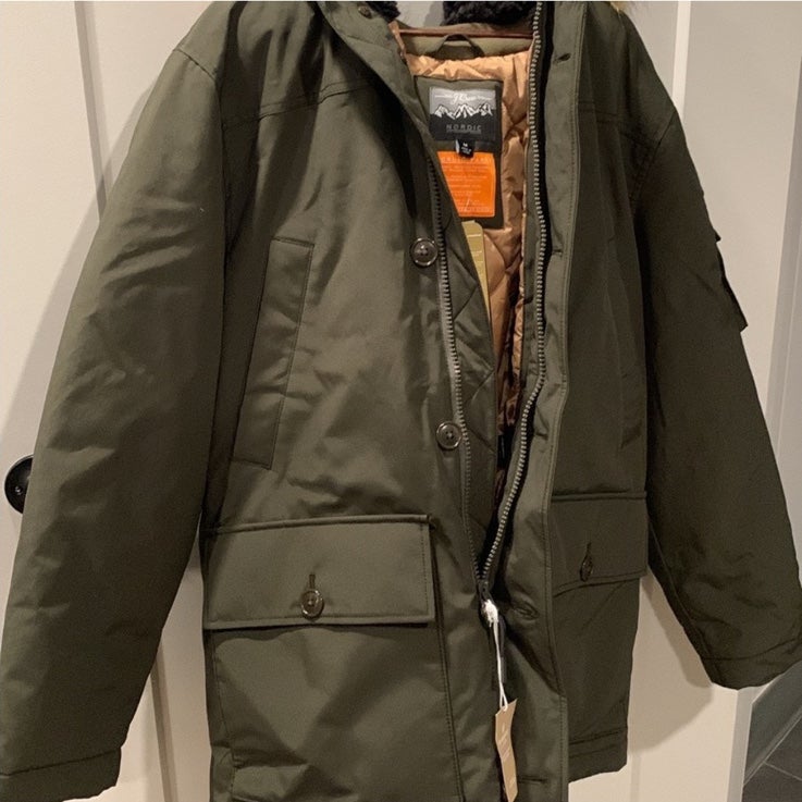 J.Crew Nordic Parka with PrimaLoft Green