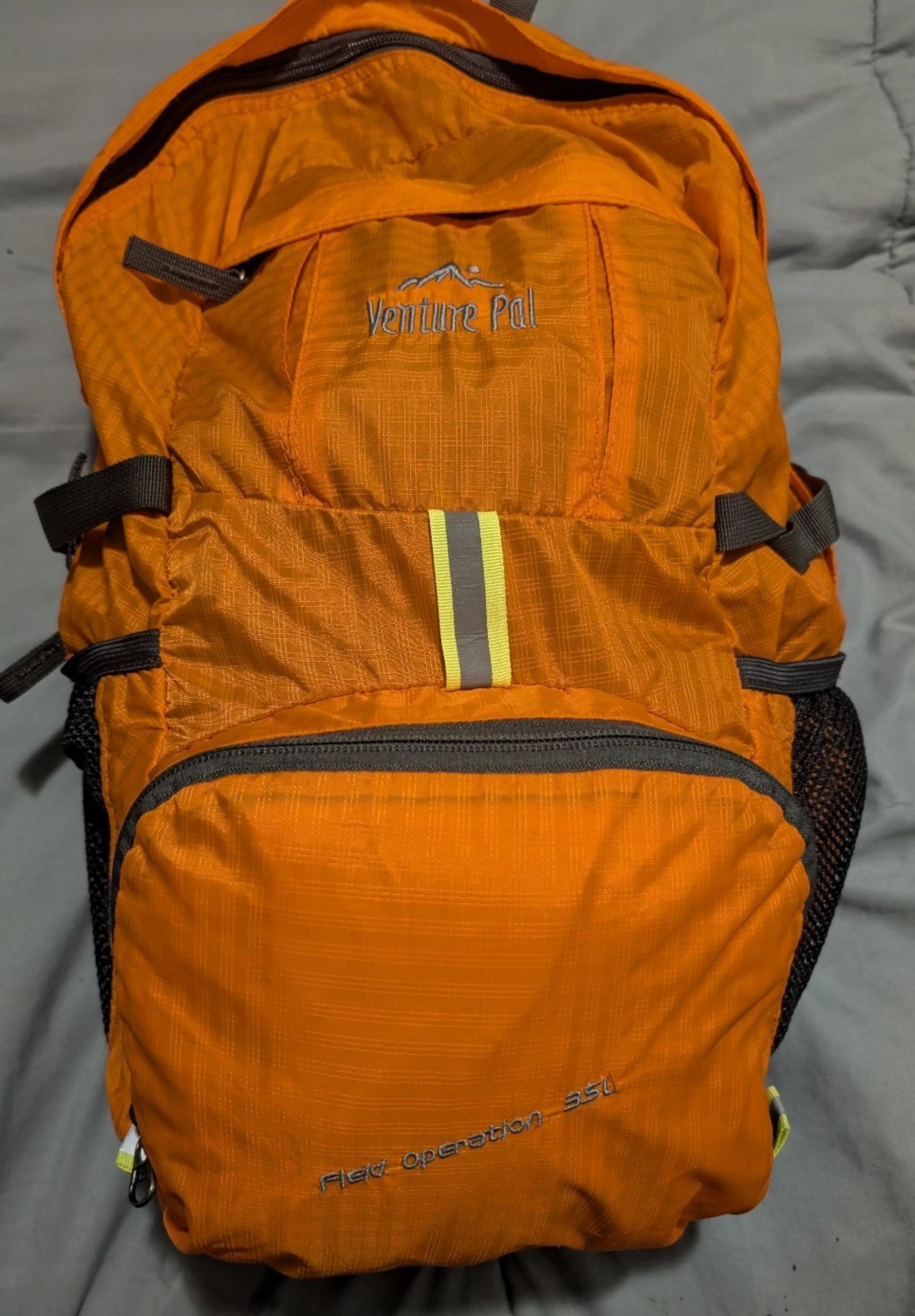 Venture pal field operation 35l lightweight, orange, hiking, outdoor backpack