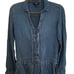 Anthropologie Paige Chamberlain Blue Denim Lace Up Front Shorts Romper XS