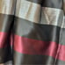 VENUS Lace & Striped High Low Dress Women's Size 4- Black, Burgundy, Silver NWOT