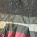 VENUS Lace & Striped High Low Dress Women's Size 4- Black, Burgundy, Silver NWOT