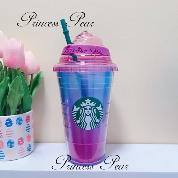 Rare! STARBUCKS Just for You Whip purple Cold Cup