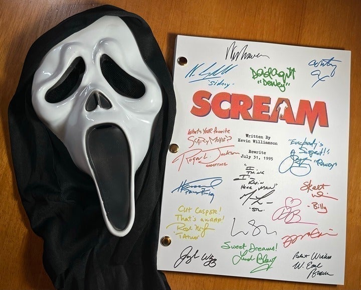 Scream Script Signed- Autograph Reprints- Ghost Face- 119 Pages- Scream 1996