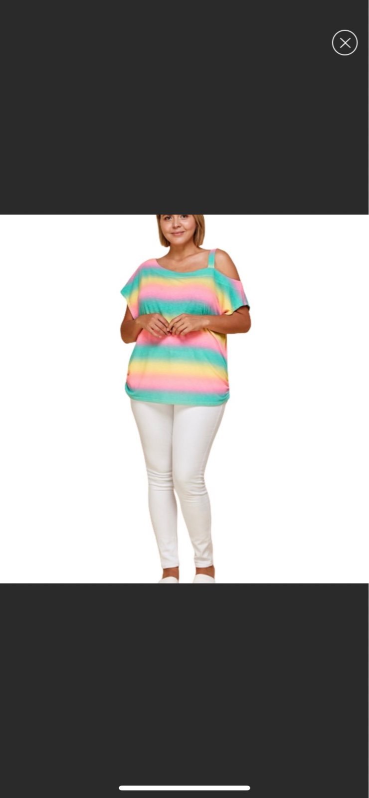 Plus Size Cold Shoulder Csp Sleeve Top