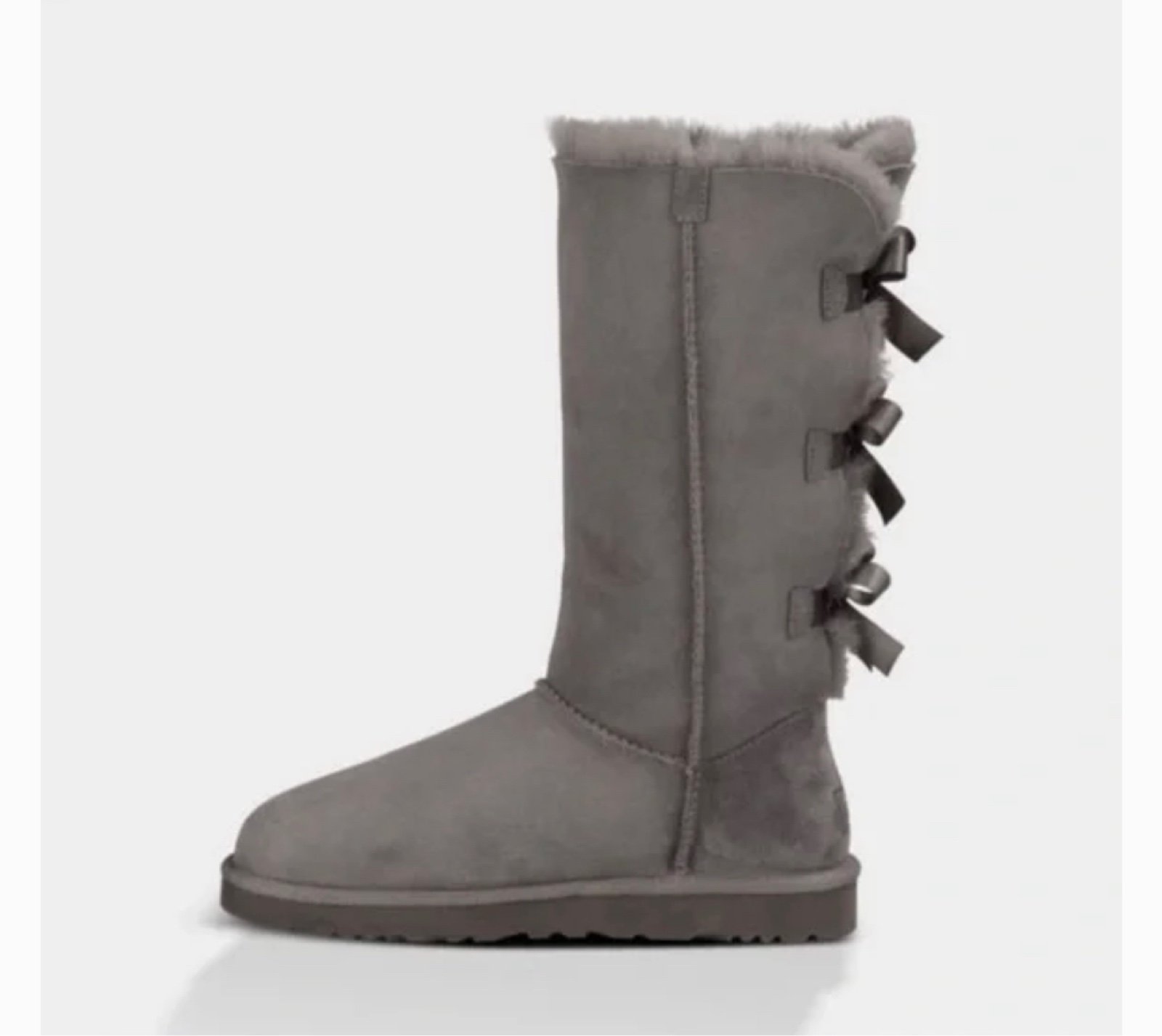 UGG Bailey Bow Tall gray suede Boots