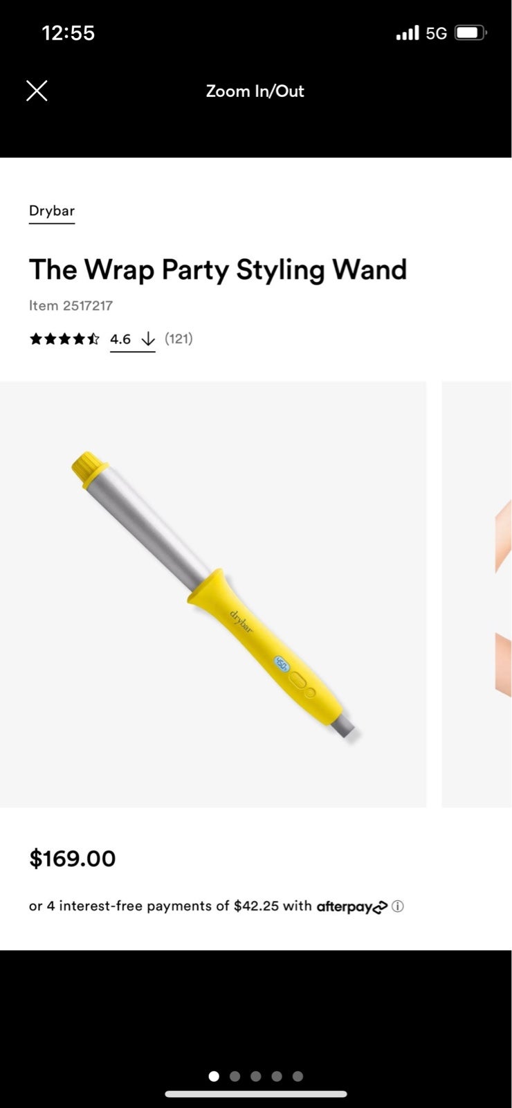 Drybar The Wrap Party Styling Wand Curling Iron