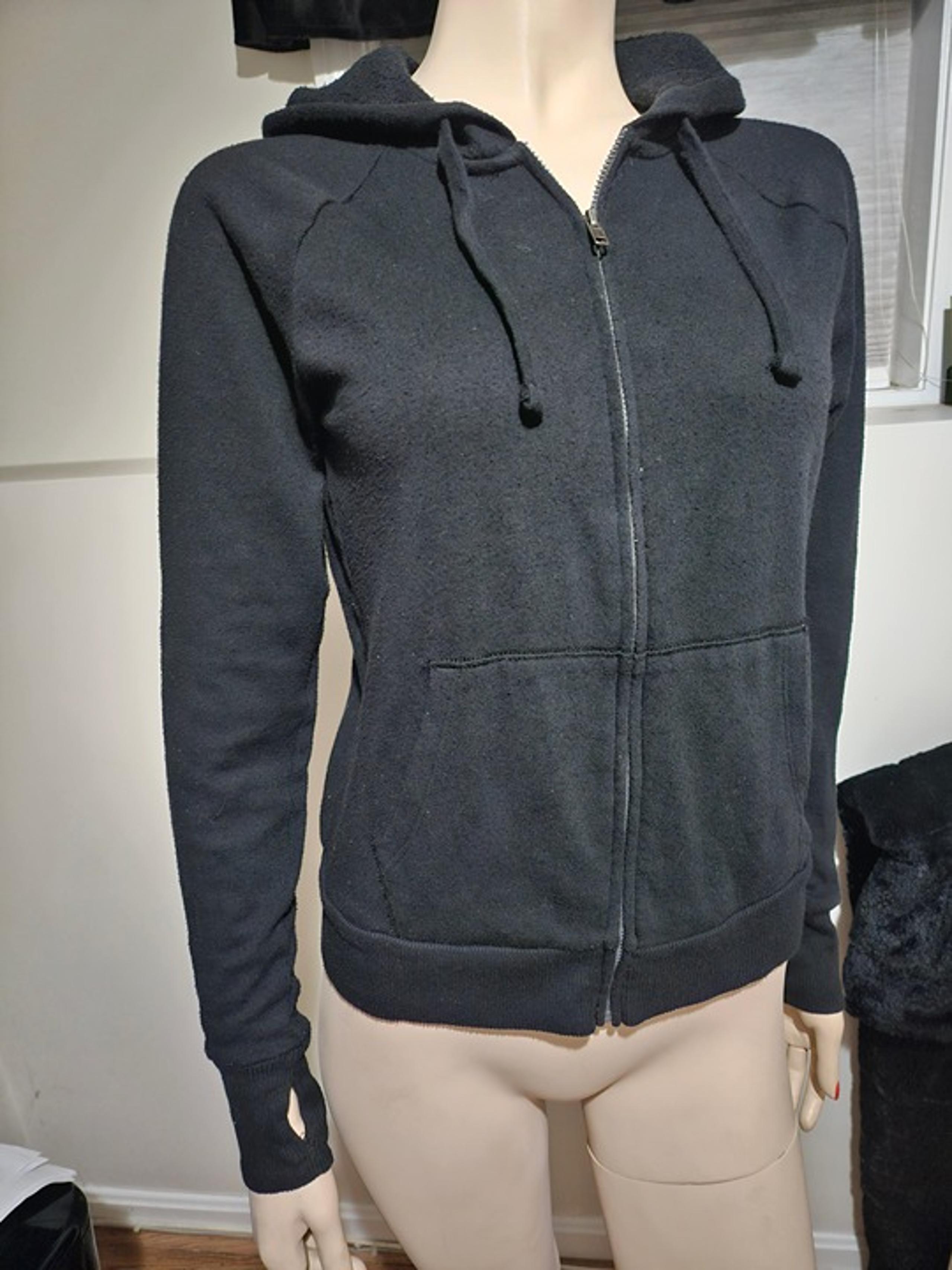 Black SO lounge Life Favorite Sweatshirt Hoodie Thumb Hole XS