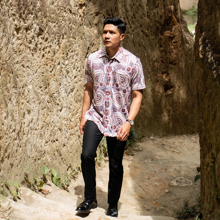 Luxury Performance Batik Shirt for Mens