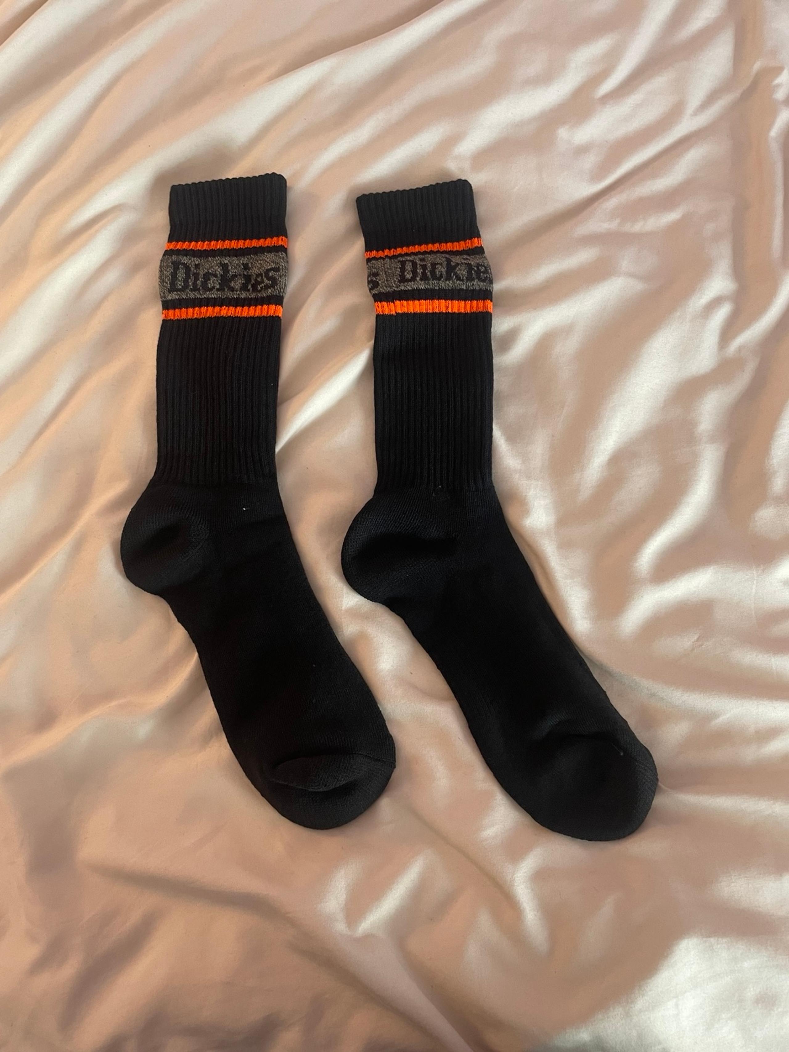 Dickies Black and Orange Athletic Men’s Socks
