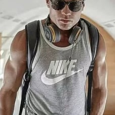 Nike Sportswear® Ace Logo Single Stitch Oceanside Tank in Grey 576605-068 - Ⓛ