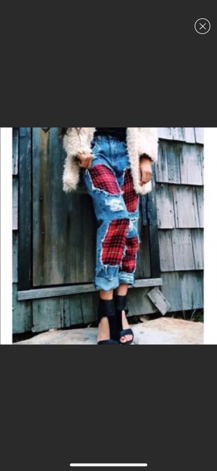 Carmar Flannel Boyfriend Jeans 24