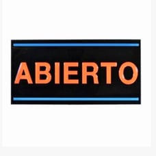 ABIERTO Business LED Spanish Open Sign 14x25