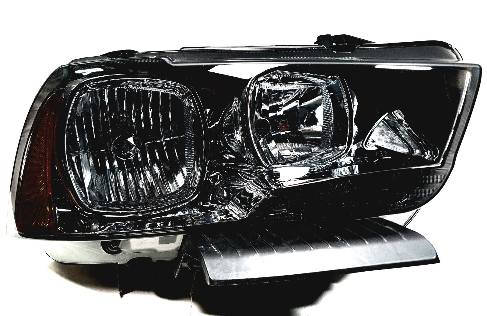 For 2011-2014 Dodge Charger Factory Style Headlights Smoked Lens Amber Corner