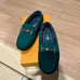 Tod's Turquoise Suede Driving Shoes Loafers Size 35