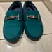 Tod's Turquoise Suede Driving Shoes Loafers Size 35