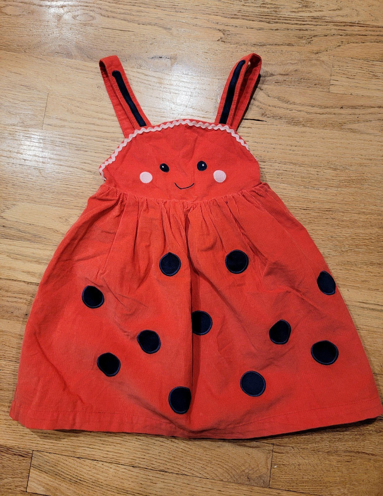 Baby Boden ladybug pinnie 3-4
