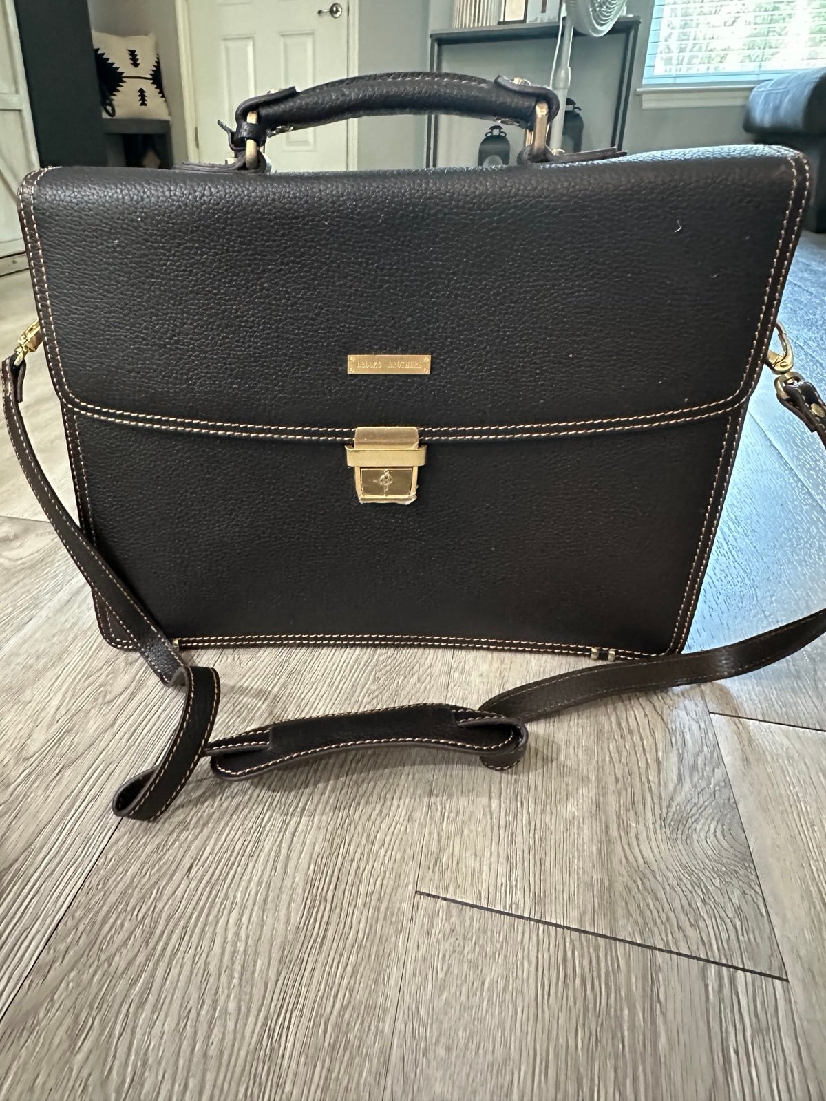 RARE Vtg Brooke Brothers Document Case Attache Brief Case Laptop Messenger Bag