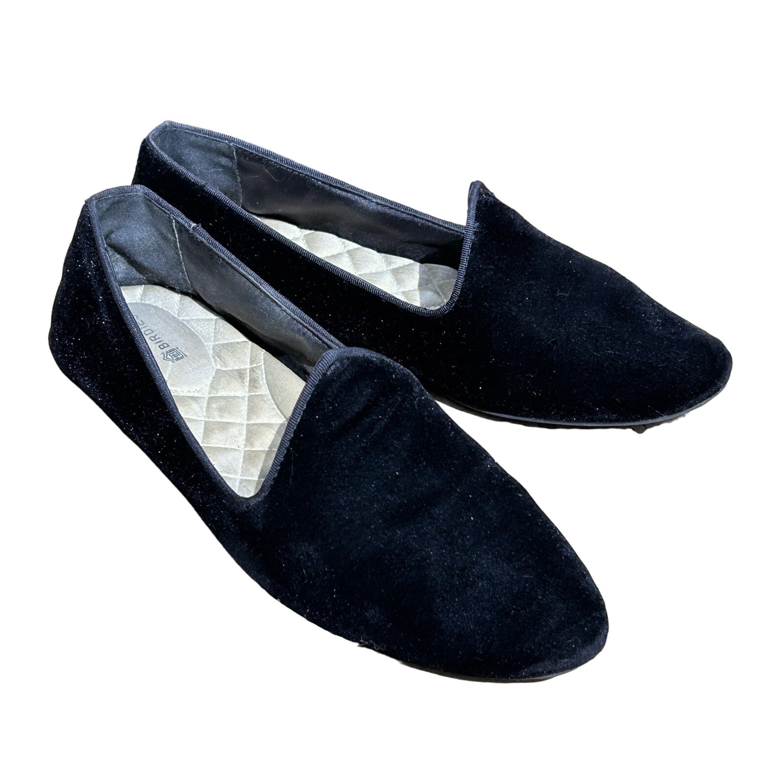 Birdies shoes size 8.5 black velvet flats slipper