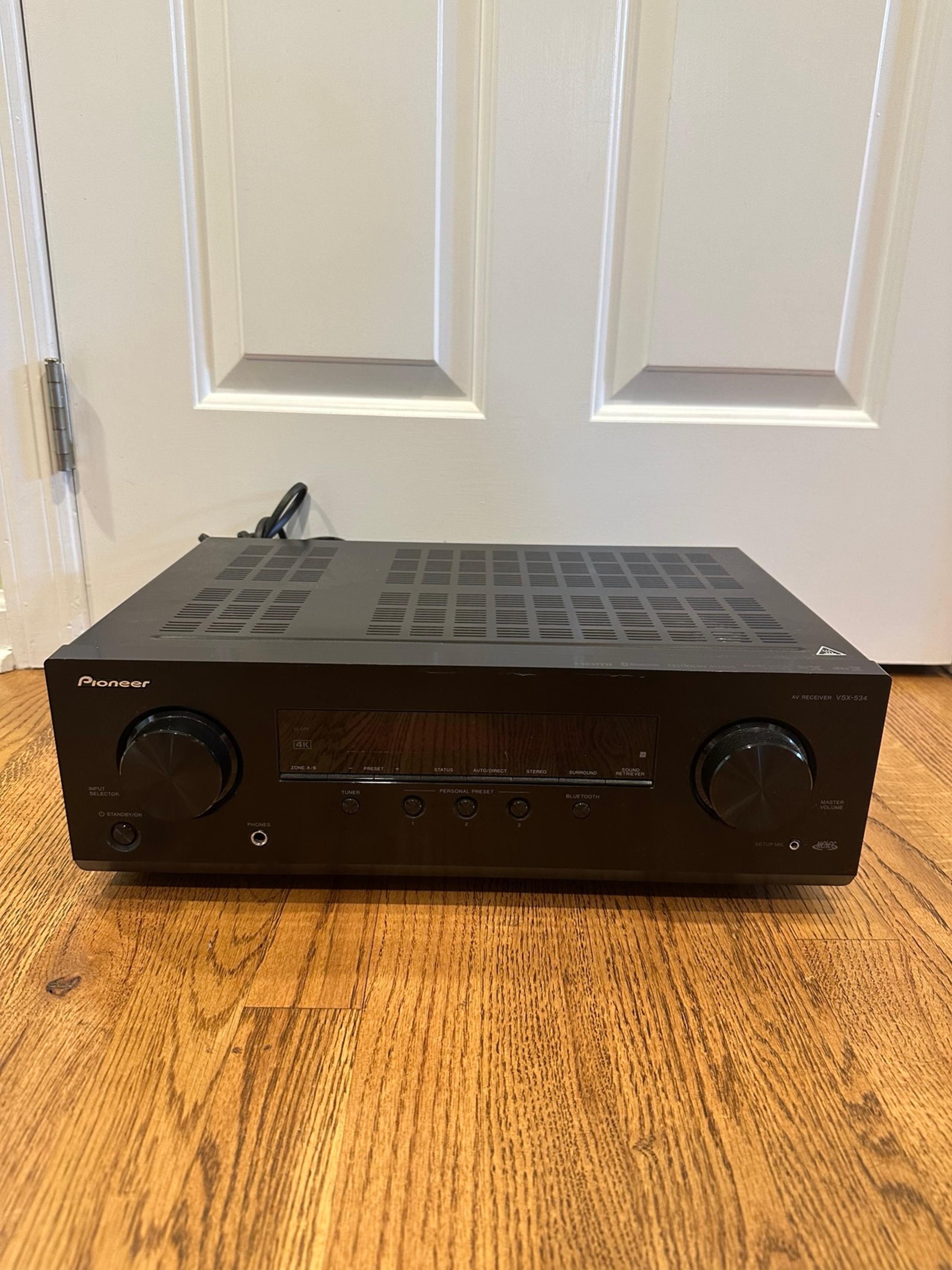 Pioneer VSX-534 Home Audio Smart AV Receiver Enabled with 4K and Bluetooth