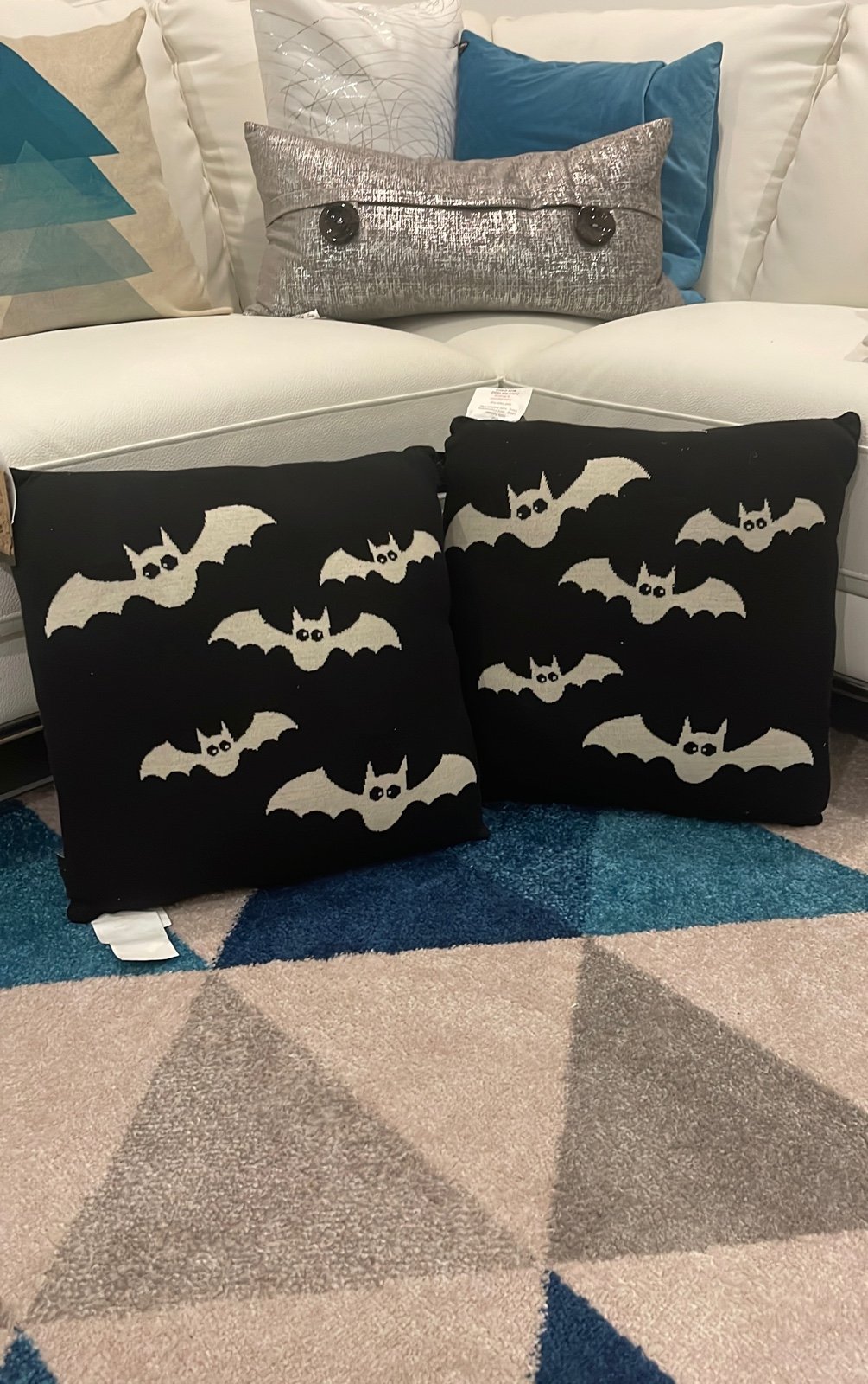 Spookyville Halloween Bats Decorative Pillows