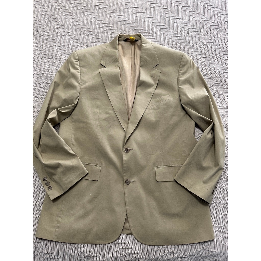 Brooks Brothers Brooksease khaki two button sport coat size 43R