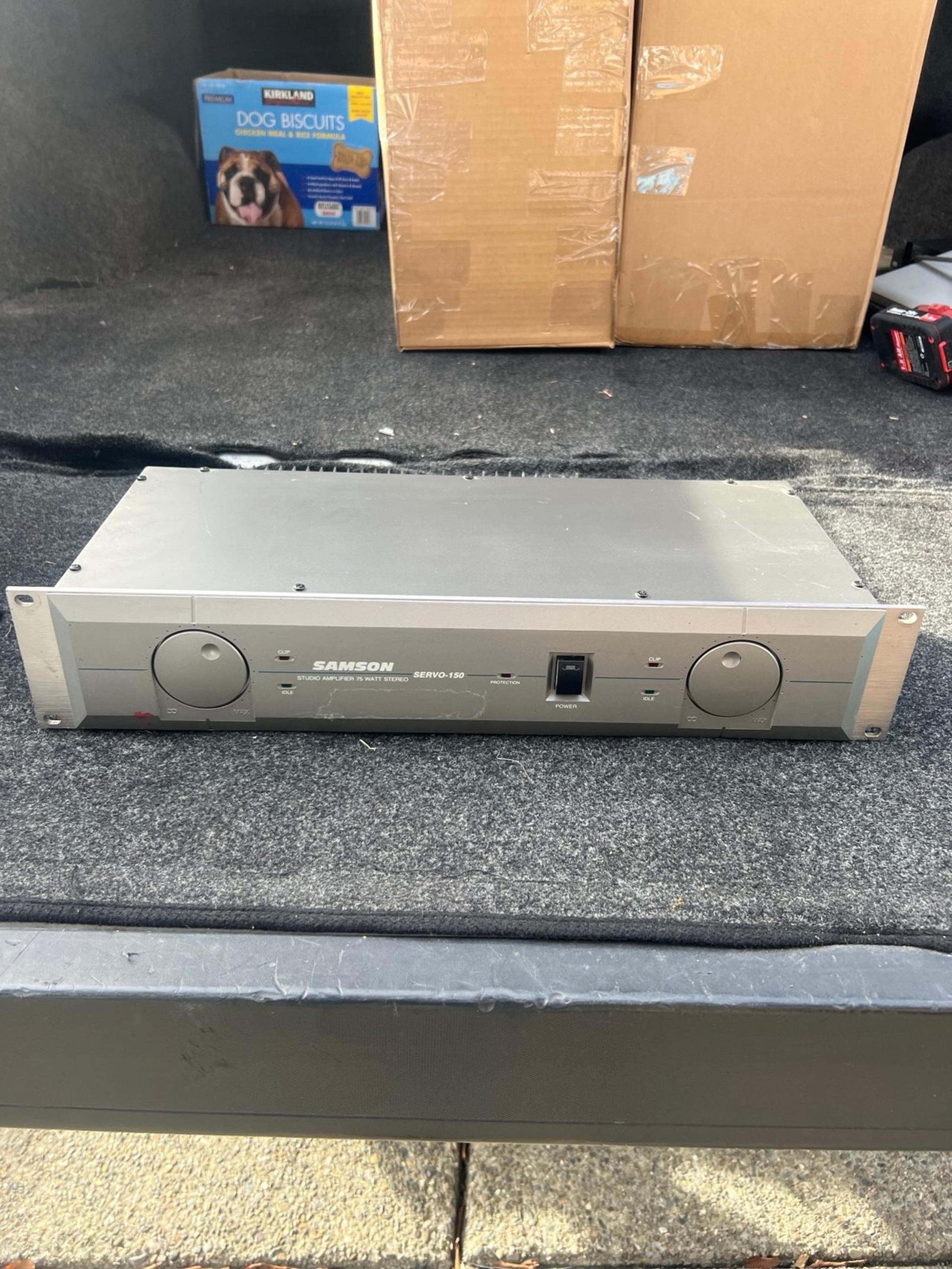 Samson Servo-150 Studio Stereo Rack Mount 2 Channel Power Amplifier