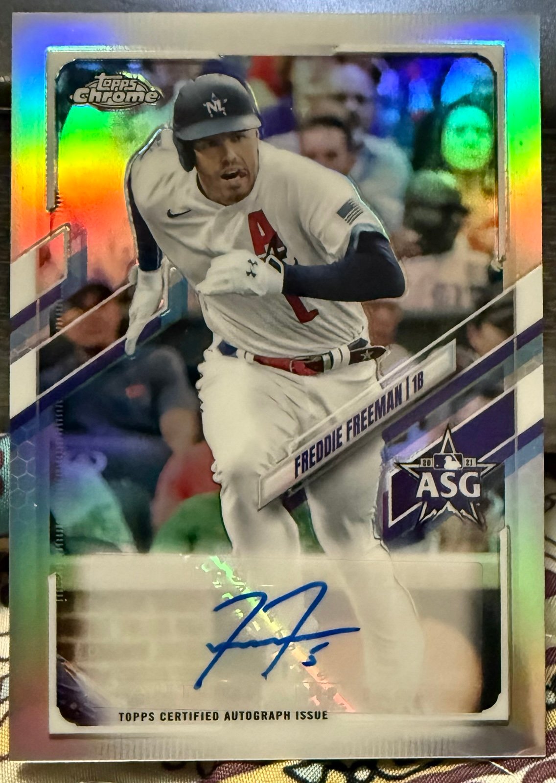 Freddie freeman autographed card