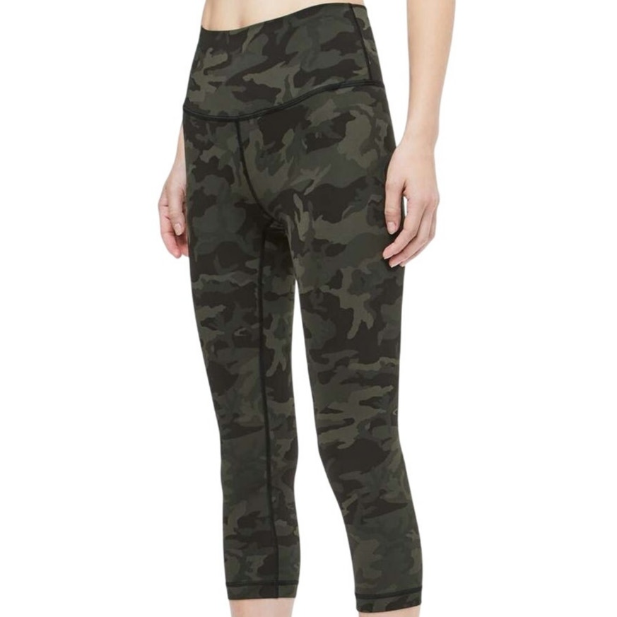 Lululemon Wunder Under Crop (Hi-Rise) Fullux Camo Women's Size 2 New With Tags