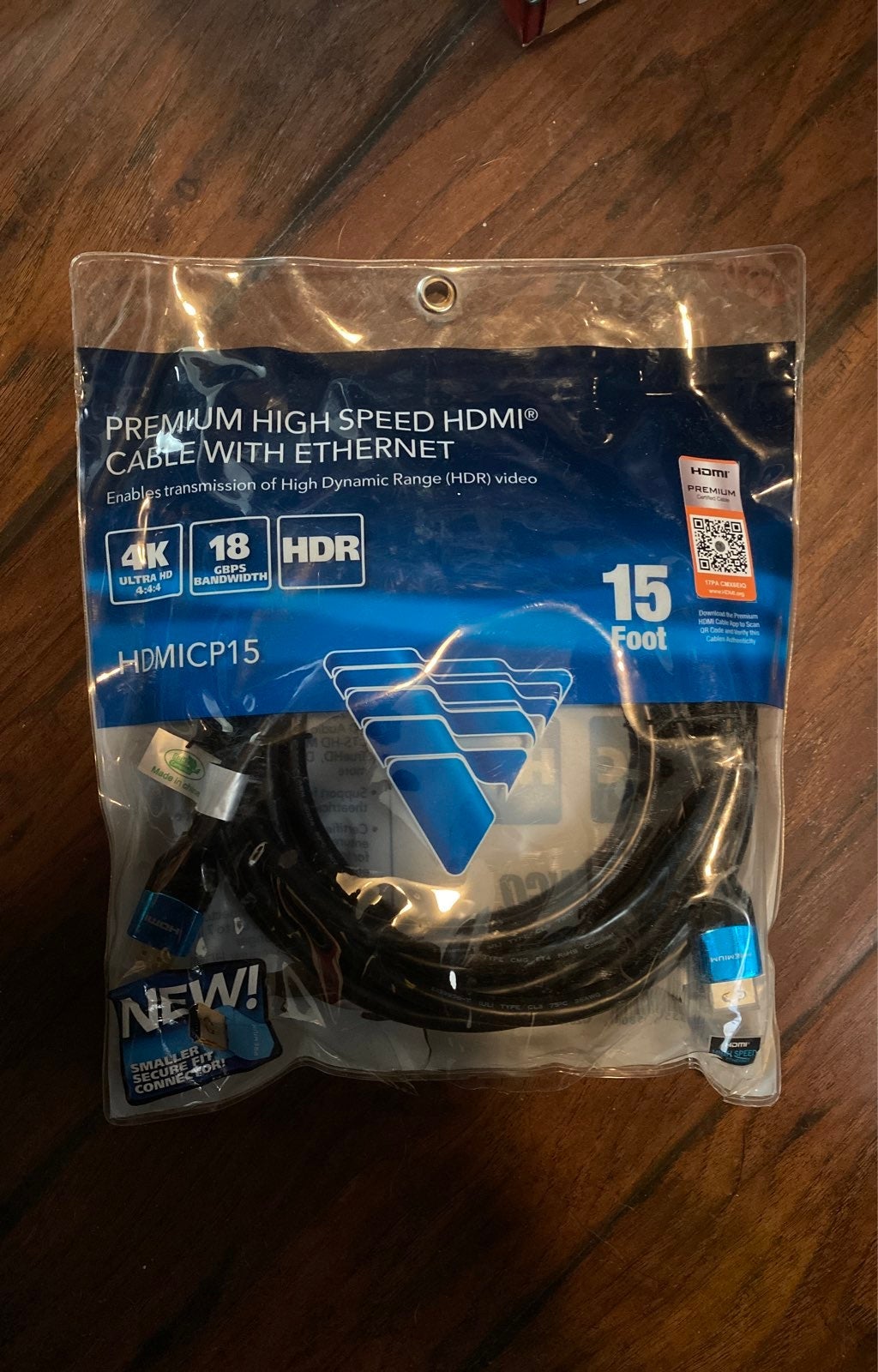 HDMI 4k/ultra HD w/ethernet New 15'