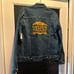 Jeans Authentic Denim Jacket GOLDEN NUGGET Gold embroidered casino Size Small