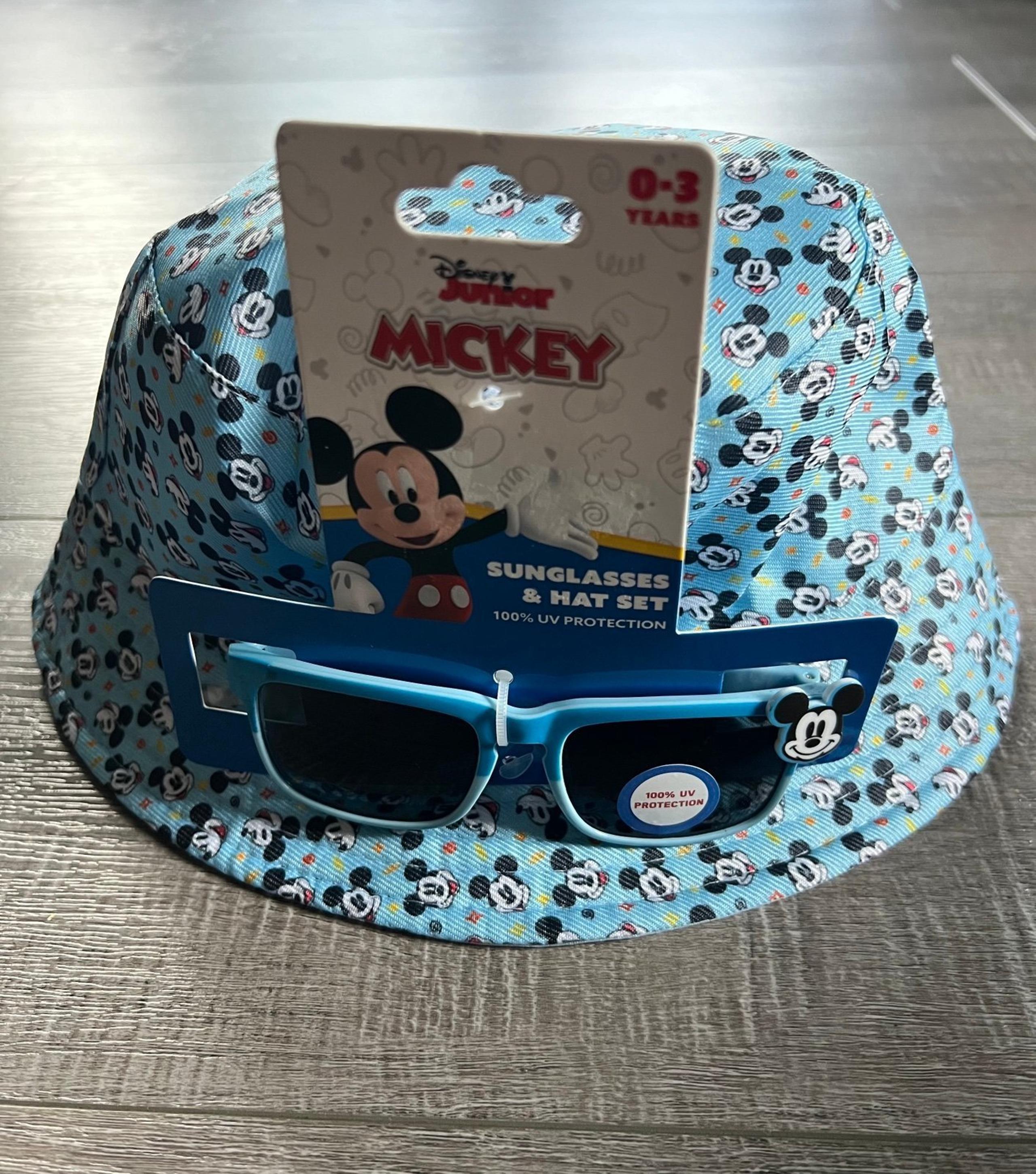 Disney Junior Mickey Mouse Beach Hat & Sunglasses Set 0-3 Toddler