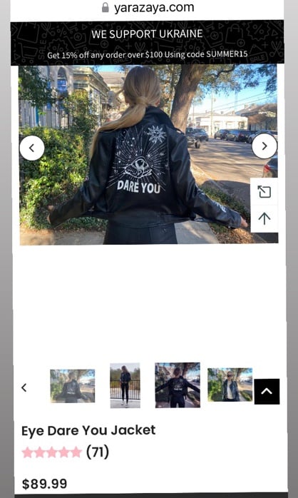 Yara 90 day fiance veganLeather Jacket size small