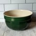 Emile Henry France for Williams Sonoma Set of 3 Ceramic Green Mixing Bowls