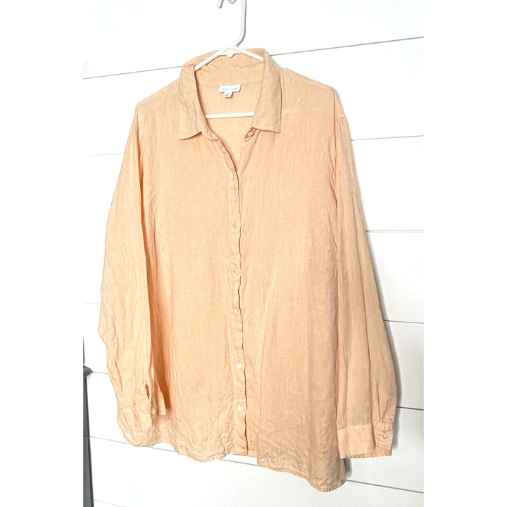 100% price guarantee Women’s Down Button Top Tunic Linen Love J.Jill Plus Orange Coral 2x Size Women 100% price guarantee Women’s Down Button Top Tunic Linen Love J.Jill Plus Orange Coral 2x Size Women