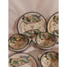 Hand Painted Yellow Birds 2 Handled 6 Cup / Bowl And 5 Plates Japan Vintage