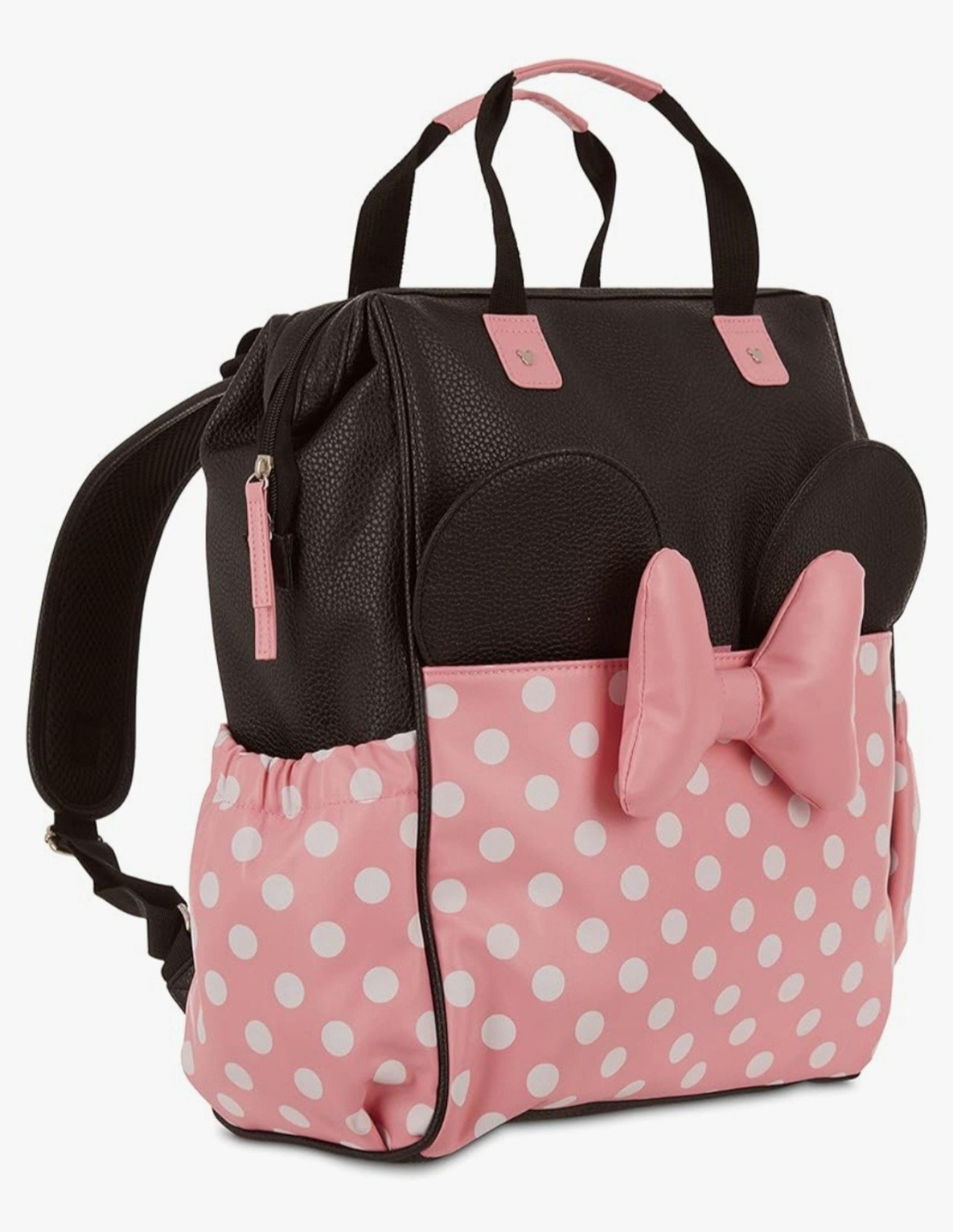 Disney Baby Diaper Bag, Minnie Mouse Big Bow, Backpack