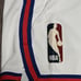 Nike Philadelphia 76ers Sixers Men M 34 Hardwood Classics White Swingman Shorts